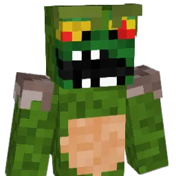 fishfrying Minecraft avatar bust