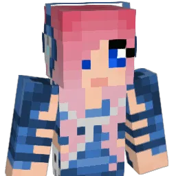 flowerart Minecraft avatar bust