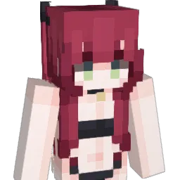 fumoworld Minecraft avatar bust