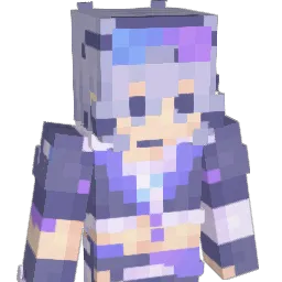 glitchia Minecraft avatar bust