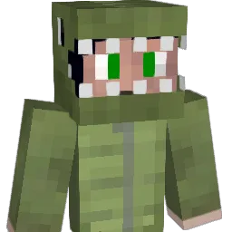 grandish Minecraft avatar bust