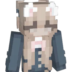 graxed Minecraft avatar bust