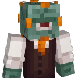 guaardian Minecraft avatar bust