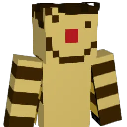 heteronormative Minecraft avatar bust