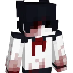 idealized Minecraft avatar bust