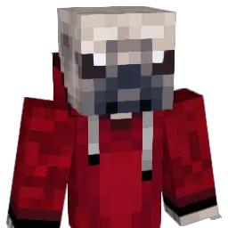 iiPug Minecraft avatar bust