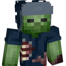 intarziat Minecraft avatar bust
