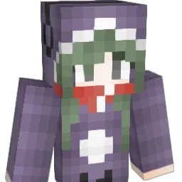 lesbianish Minecraft avatar bust