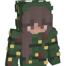 melllted Minecraft avatar bust