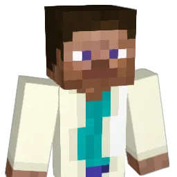 microwarrior Minecraft avatar bust