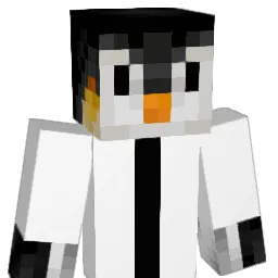 minipeguin Minecraft avatar bust