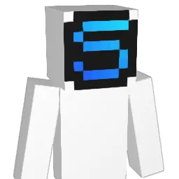 misdirected Minecraft avatar bust
