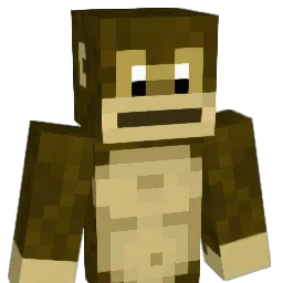 monkeyish Minecraft avatar bust