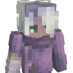 monostatic Minecraft avatar bust