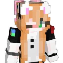 neased Minecraft avatar bust