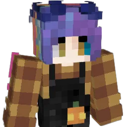 nonbinarymermaid Minecraft avatar bust