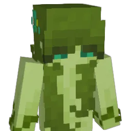 nymphaeales Minecraft avatar bust