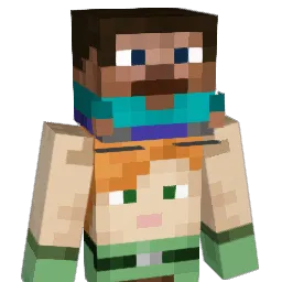oneparksa Minecraft avatar bust
