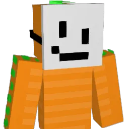 orangedino Minecraft avatar bust