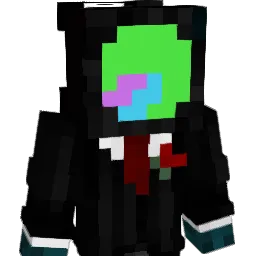 piecharted Minecraft avatar bust