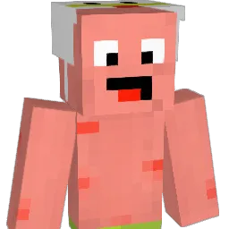 pizzatent Minecraft avatar bust