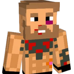 popc Minecraft avatar bust