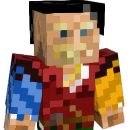 psykedelic Minecraft avatar bust