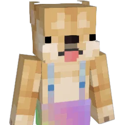 pupstache Minecraft avatar bust