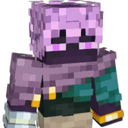 purpllish Minecraft avatar bust