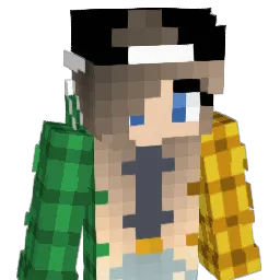 ralling Minecraft avatar bust