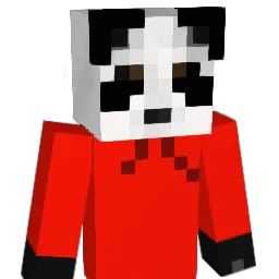 redpandace Minecraft avatar bust