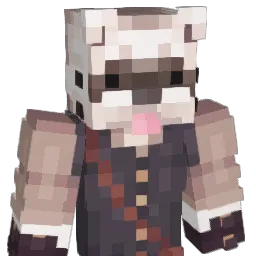 retent Minecraft avatar bust