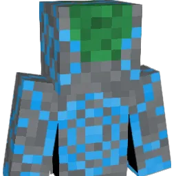 robosuit Minecraft avatar bust