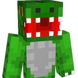 schnappi Minecraft avatar bust