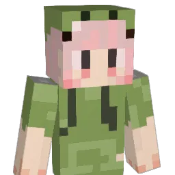 serirl Minecraft avatar bust