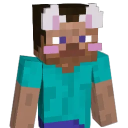 slighy Minecraft avatar bust