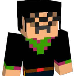 spidervirus Minecraft avatar bust
