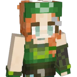 sreva Minecraft avatar bust