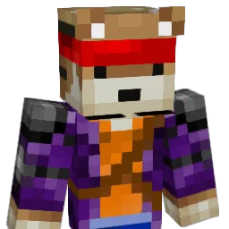 teddytijger Minecraft avatar bust