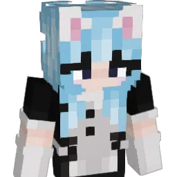 thatbluehaired Minecraft avatar bust