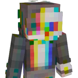 travestied Minecraft avatar bust