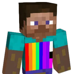 undefeated Minecraft avatar bust