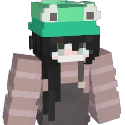 unginged Minecraft avatar bust