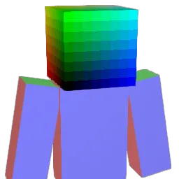 uvmapped Minecraft avatar bust