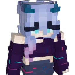 violetcastles Minecraft avatar bust
