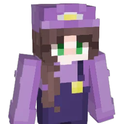 waluigia Minecraft avatar bust