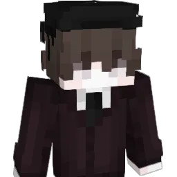 wihte Minecraft avatar bust