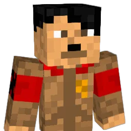 wiseless Minecraft avatar bust