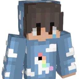 wolkiges Minecraft avatar bust