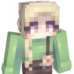 wysterious Minecraft avatar bust